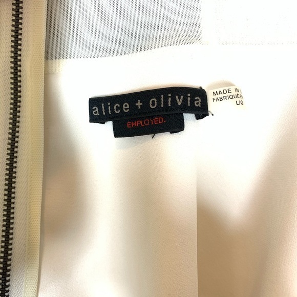 Alice + Olivia Employed Peplum Blouse Cream - Picture 5 of 6